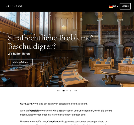 screenshot of CCI-LEGAL