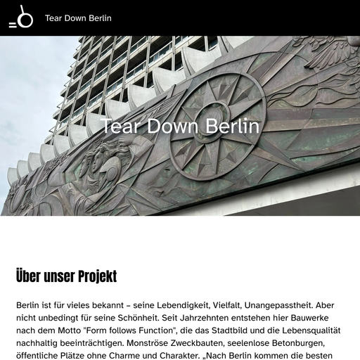 screenshot of Tear Down Berlin