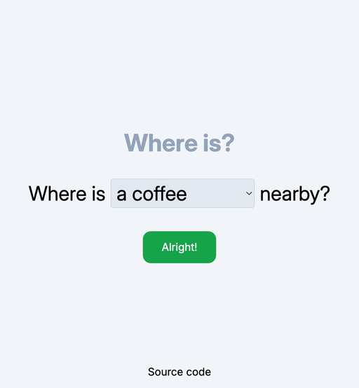 screenshot of Wo-Ist?